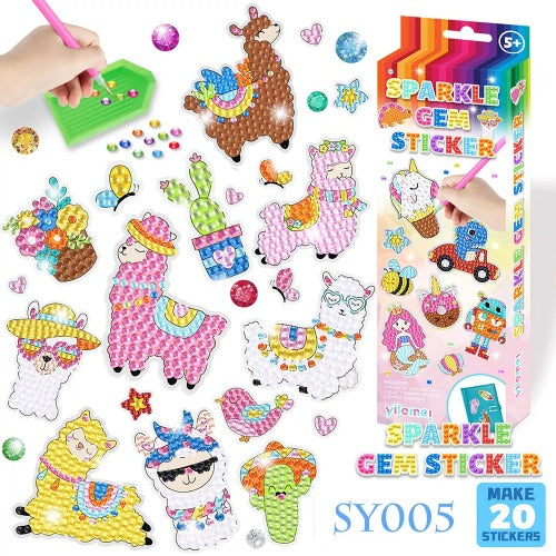 Mainan Anak Sticker Gem DIY Sticker Diamond Sparkle Gem Sticker