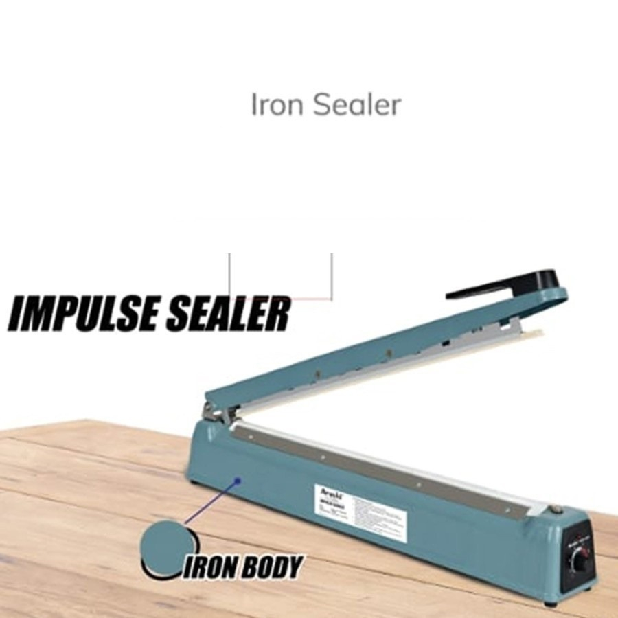 PRES PLASTIK 40 CM IMPULSE SEALER ARASHI BODY BESI 400mm IRON SEALER