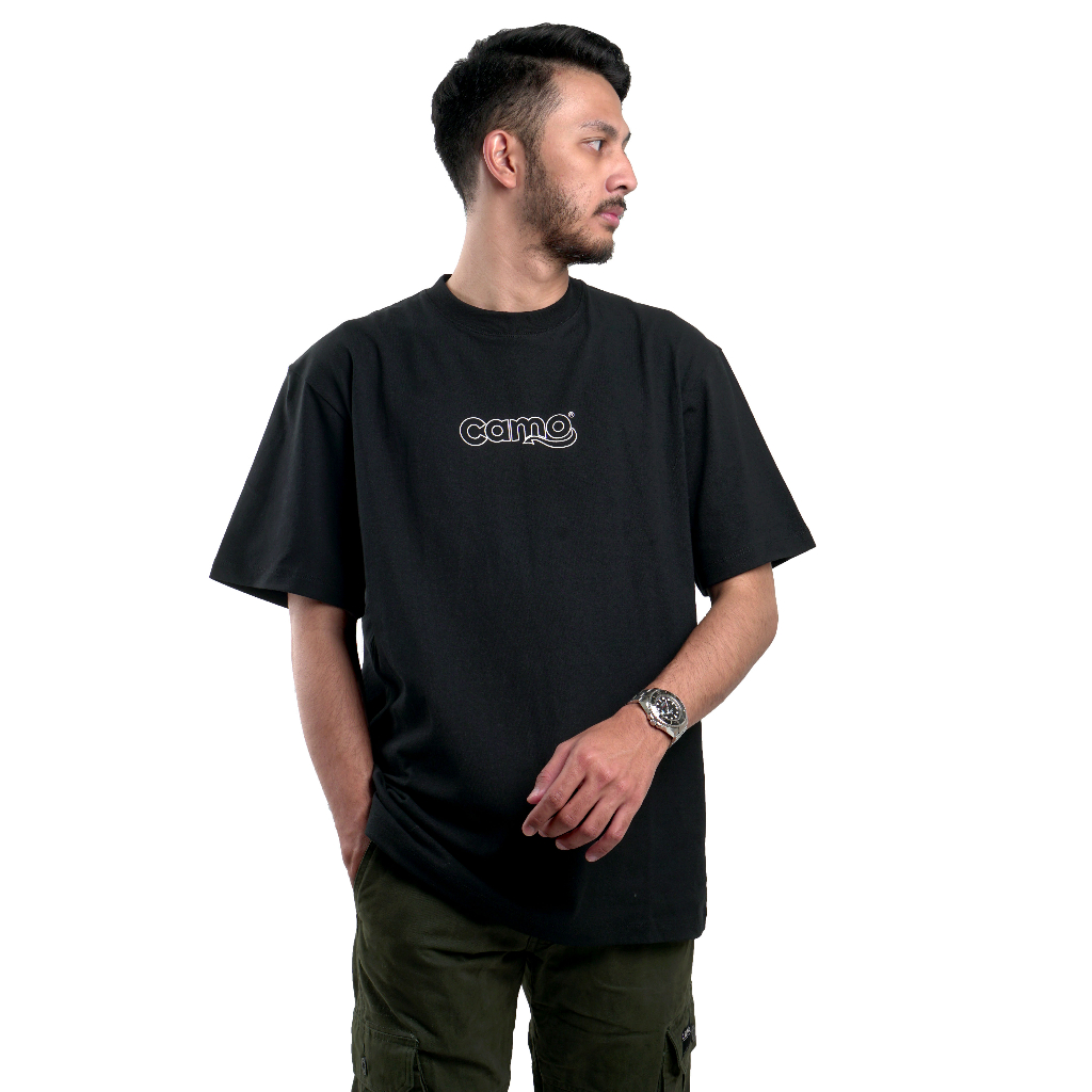 CAMO WARBROKE | TSHIRT OVERSIZE 9380 BLACK