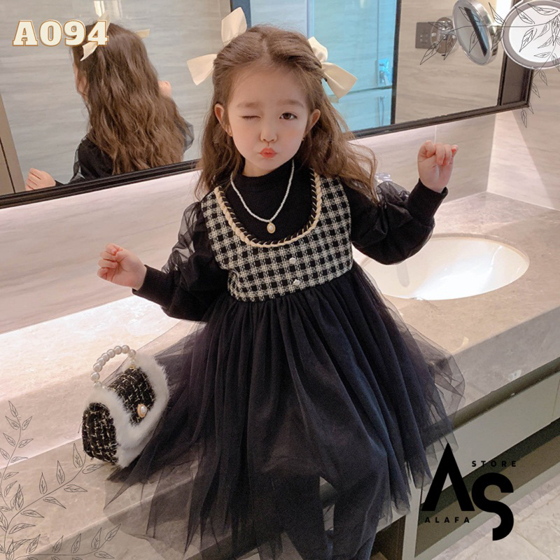 Dress anak perempuan Import Premium 1-9th A094