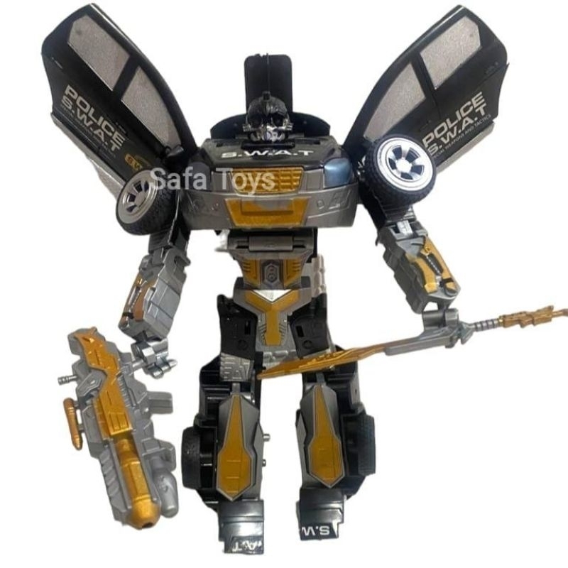 MAINAN ROBOT TRANSFORMER BUMBLE BEE DAN OPTIMUS PRIME 2 IN 1 ROBOT MOBIL TRANSFORMERS