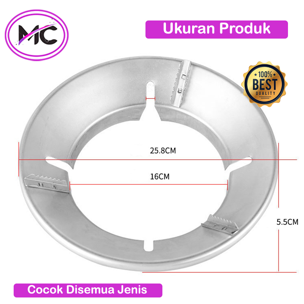 Alas Tatakan Kompor Gas Portable Anti Angin Cover Dudukan Tungku Api Portable