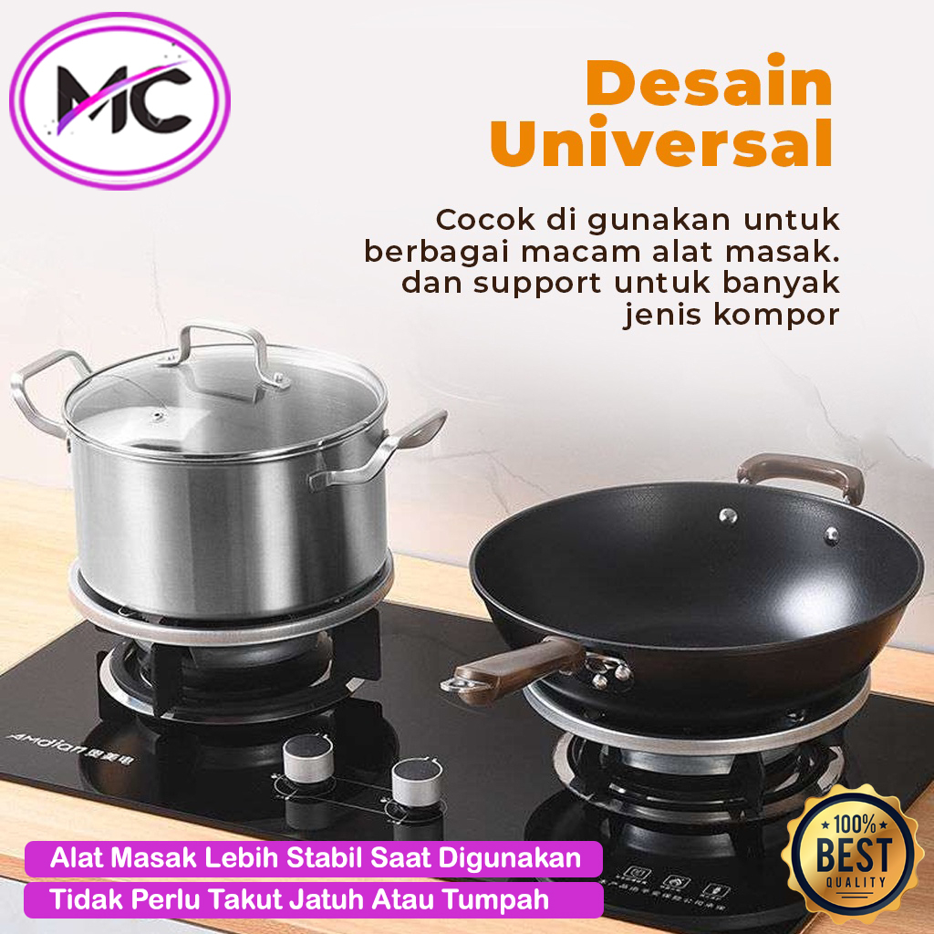 Alas Tatakan Kompor Gas Portable Anti Angin Cover Dudukan Tungku Api Portable