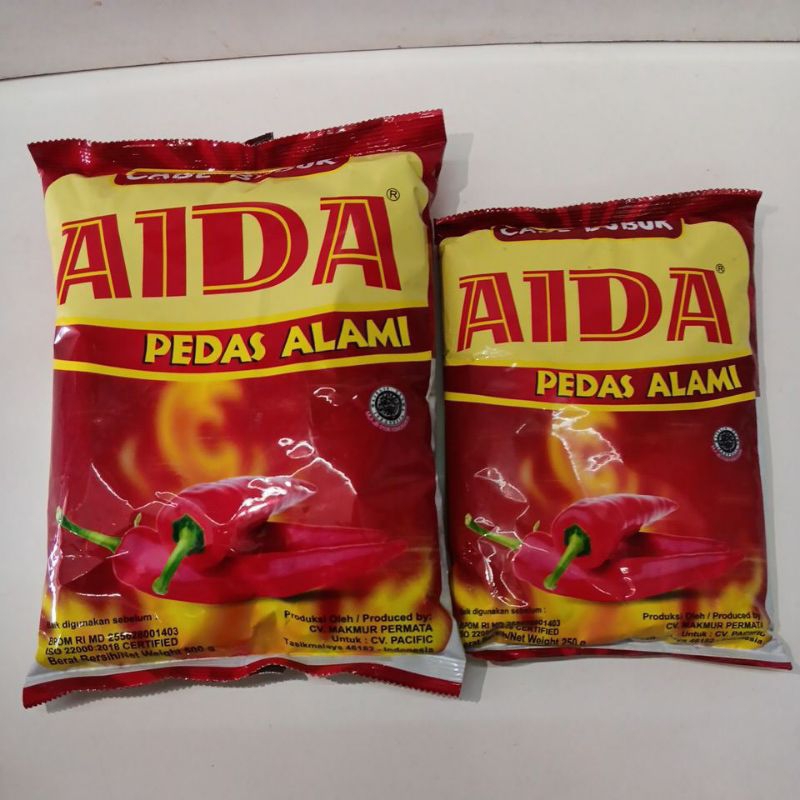 Cabe Bubuk/Aida Bubuk Cabe Pedas Alami