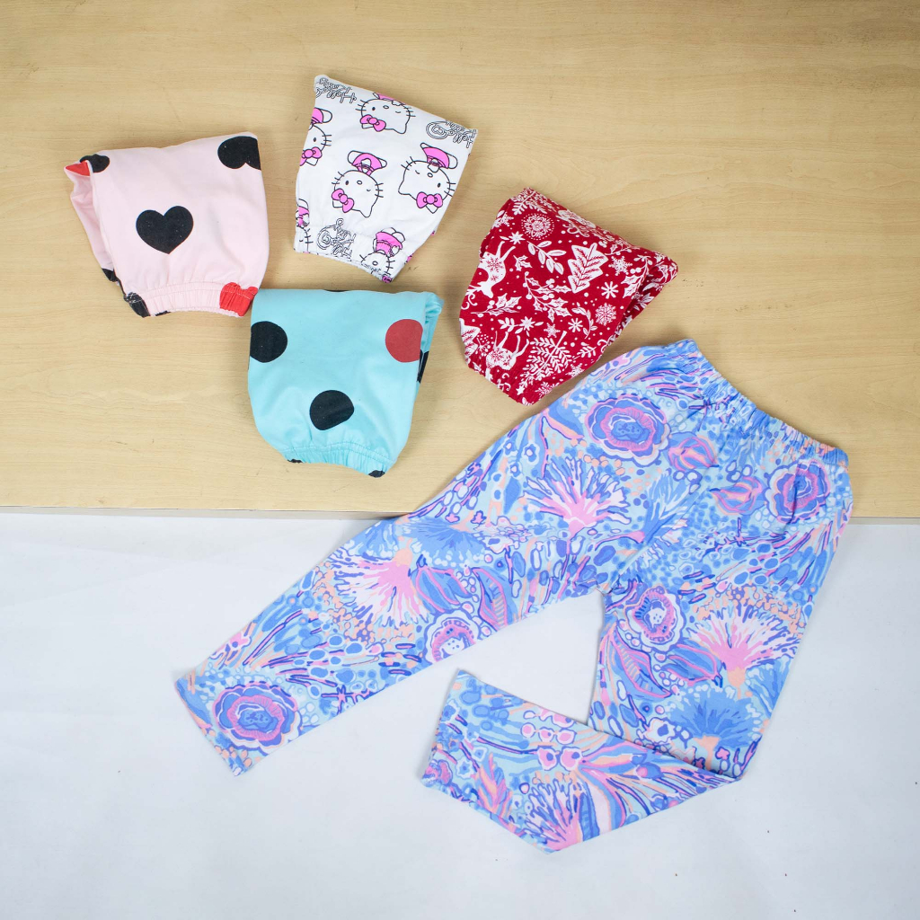 Celana LEgging anak 6 bulan sampai 6 tahun Cotton Strecth Motif Berkualitas Style Anak Cewek