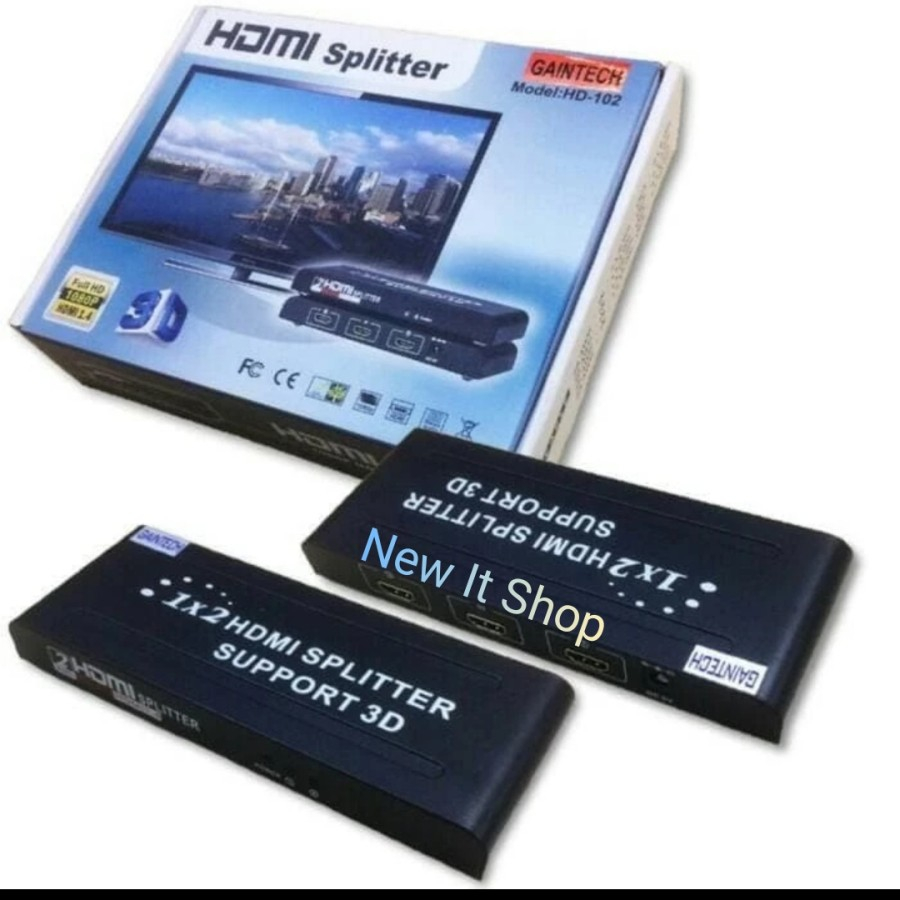 HDMI SPLITTER 1-2 2 PORT GAINTECH