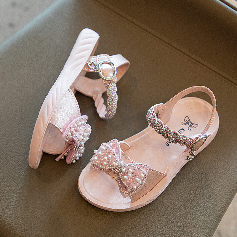 kid's Pearl Ribbon Sandal Anak Wanita 5432 (26-35)