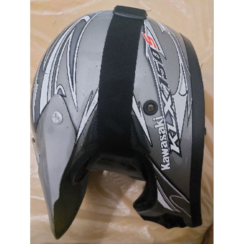 Helm Kawasaki KLX Ukuran L Second