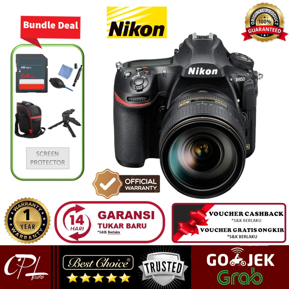 Nikon D850 Kit AF-S 24-120mm f/4G ED VR - GARANSI RESMI