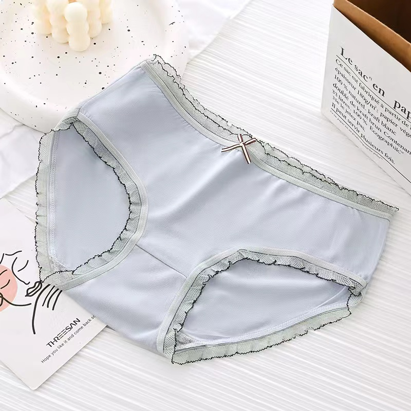 New Product Cd Celana Dalam Wanita Renda Pita Pakaian Dalam Cd Seksi Import Seamless M-97