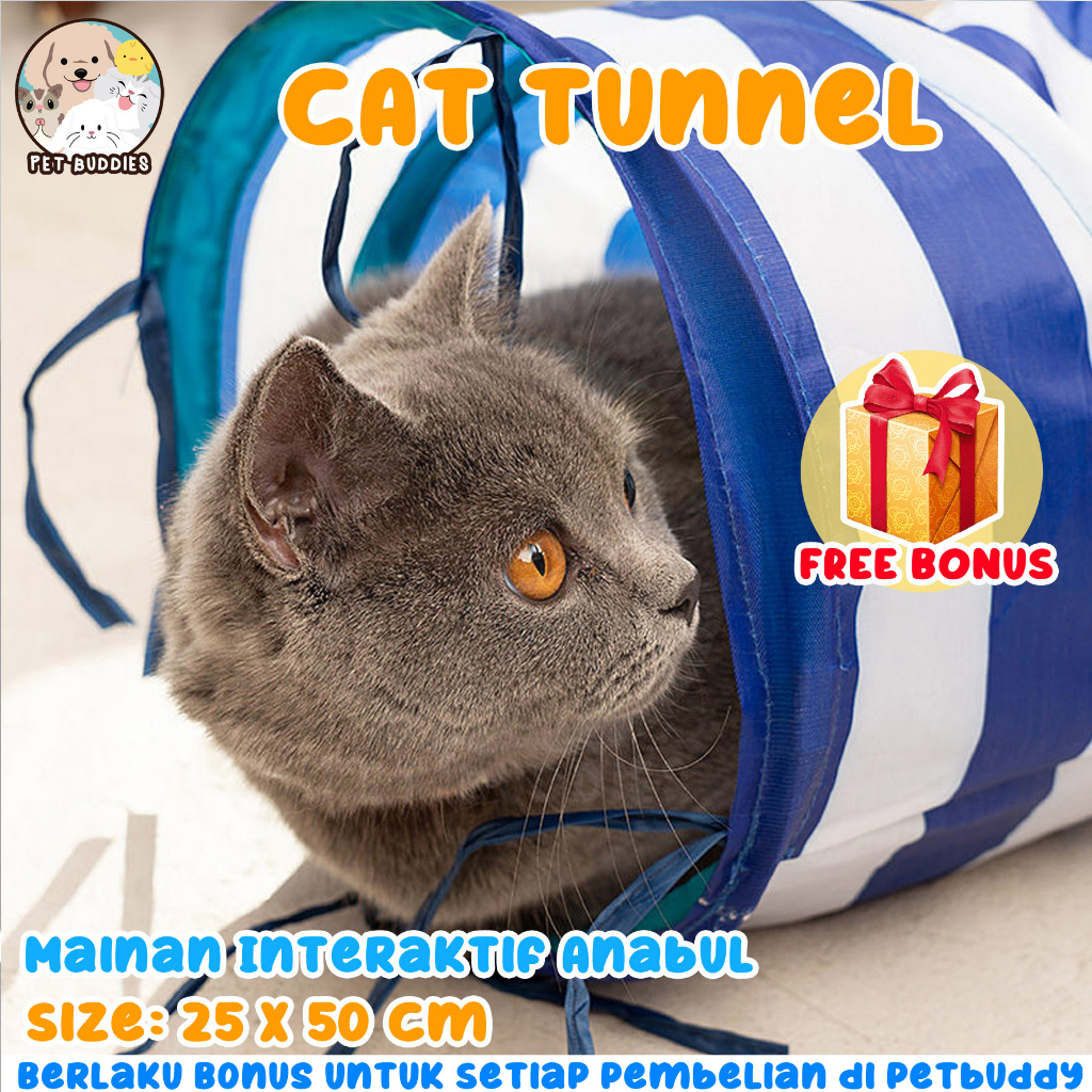 Mainan Kucing Cat Tunnel Terowongan Kucing Portable