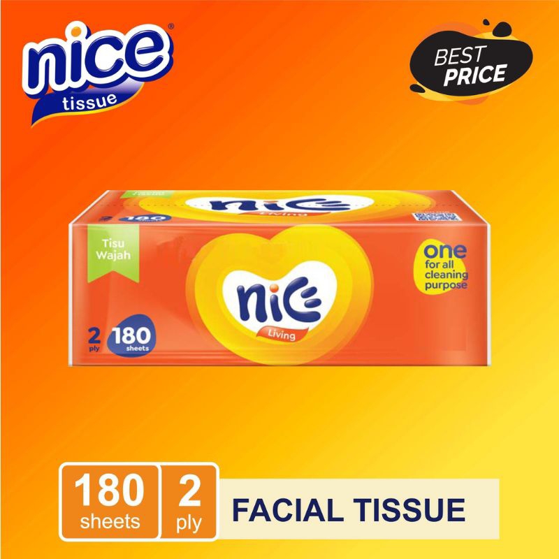 TISU WAJAH NICE 180 SHEETS