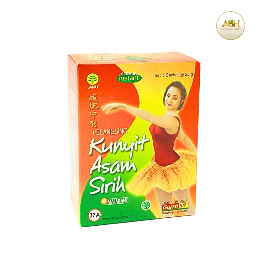 

KUNYIT ASAM SIRIH +MAJAKANE GIJATI 59 (1BOX ISI 5 SACHET)