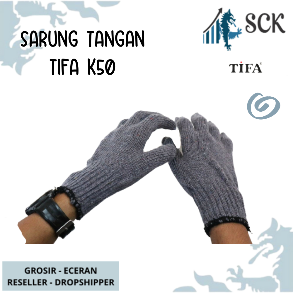 Sarung Tangan TIFA K50 K60 / Kaus Tangan TIFA POLOS K 50 - K 60 Dewasa Wanita / Perlengkapan Otomotif - sckmenwear GROSIR