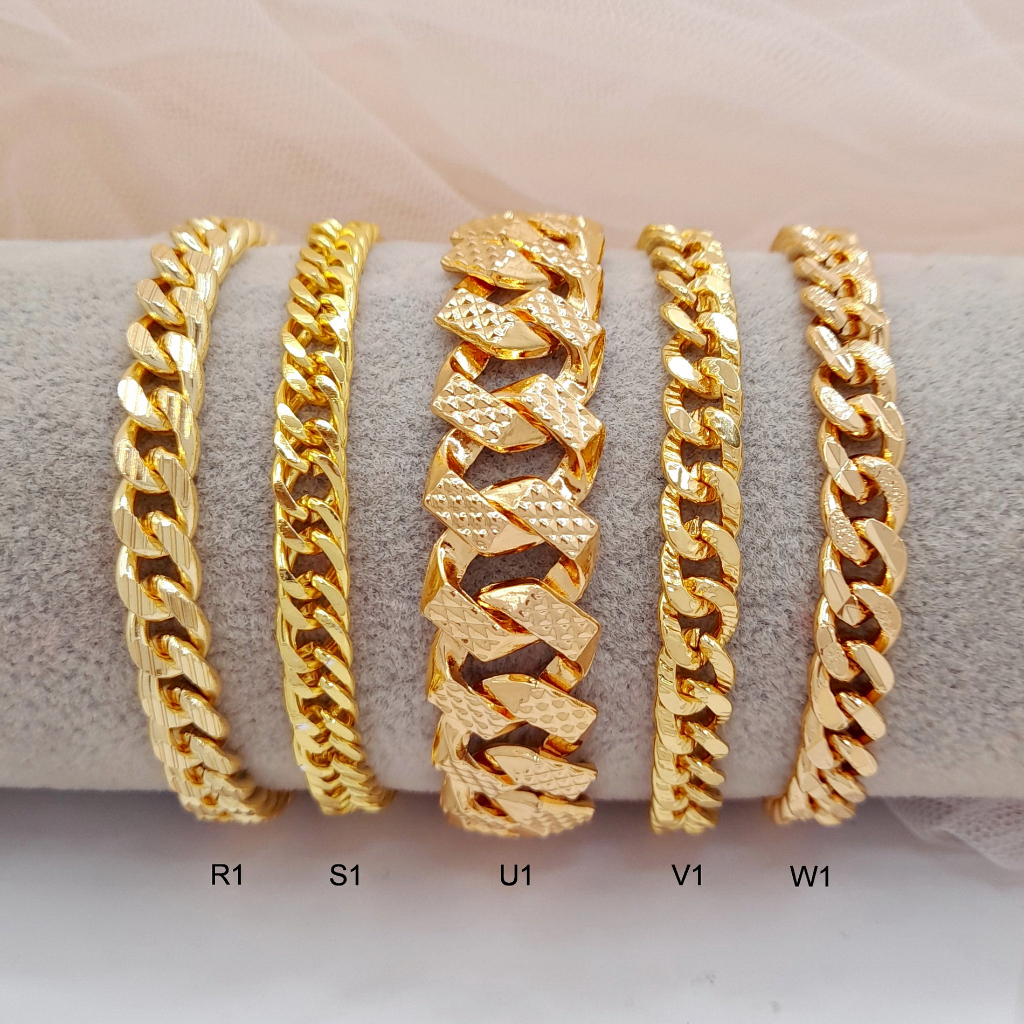 Gelang Tangan Wanita RINN Jewelry Xuping Dewasa Rantai Jurai Gold Sisik Naga Kecil Tikar Kerincing- BB081