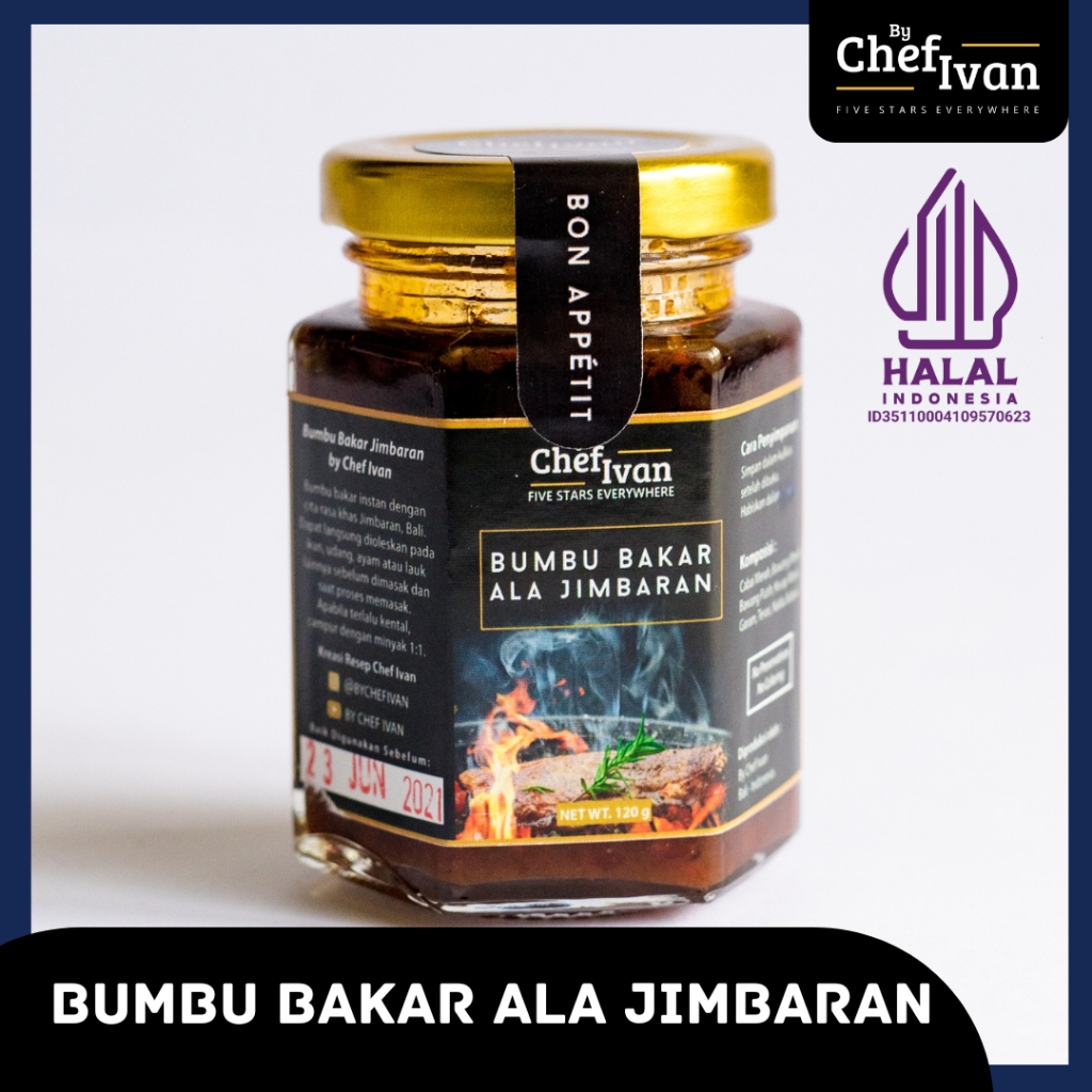 

Bumbu Masak Instan Ikan Bakar Seafood Ayam Siap Saji Khas Bali 120 gr By Chef Ivan