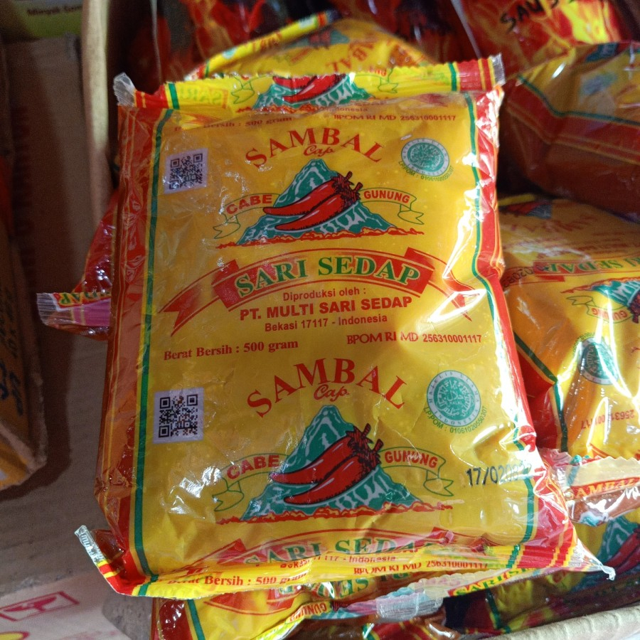 Saos Sambal Refill Cap Cabe Gunung 500Gr