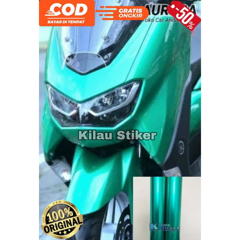 Skotlet Motor Candy  Hijau Tosca SStiker Motor Candy Hijau Tosca  Stiker Skotlet Motor Warna Hijau T