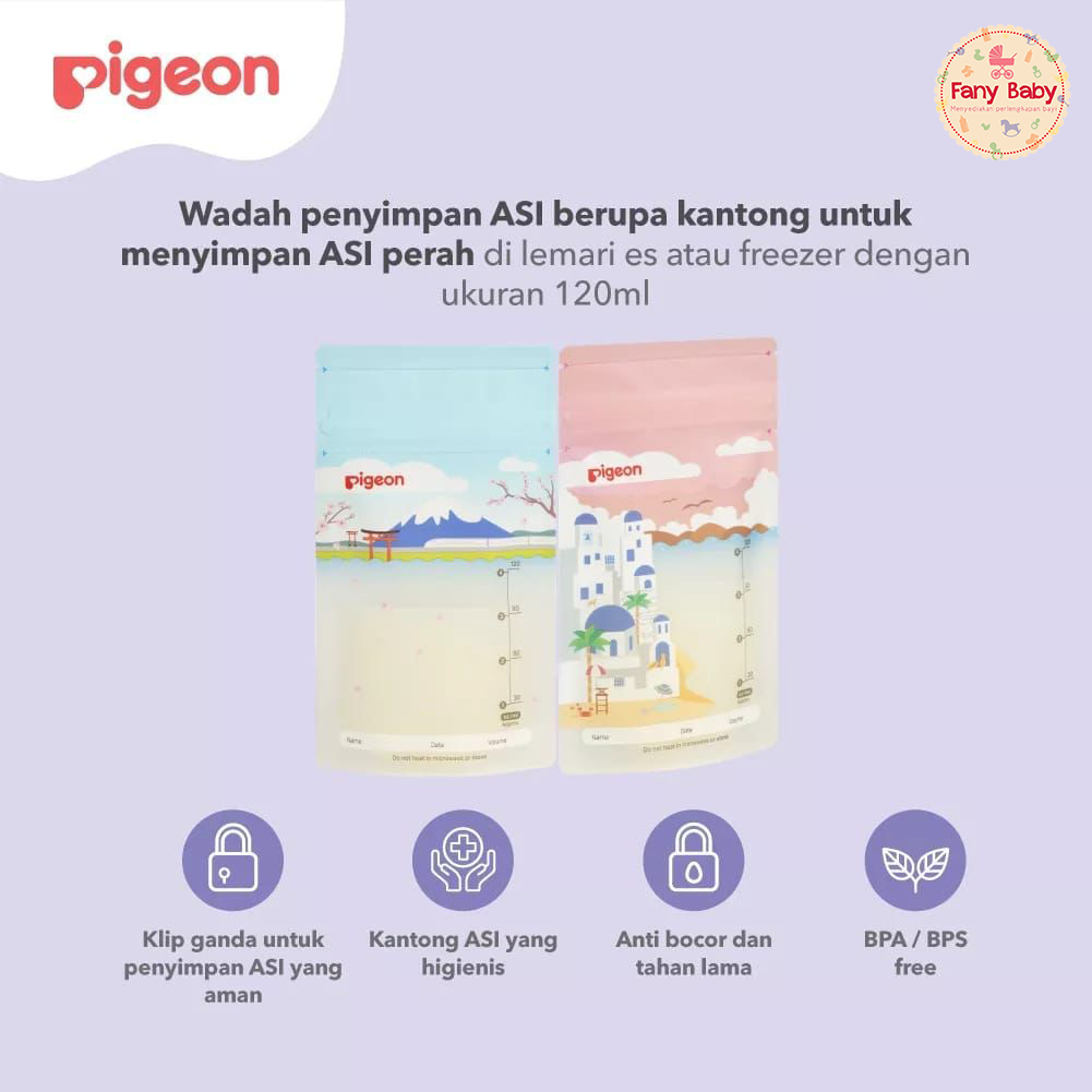 PIGEON BREASTMILK STORAGE BAG 120ML / 25PCS