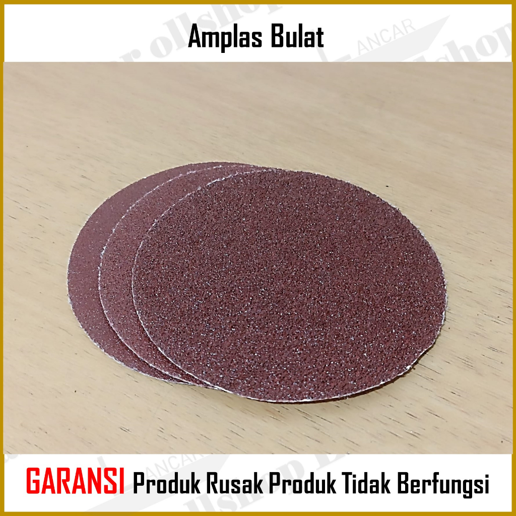 Amplas Ampelas Bulat 4 Inch / Amplas Gerinda 4&quot;/Amplas Kertas Gosok Bulat GRIT 60,80,100