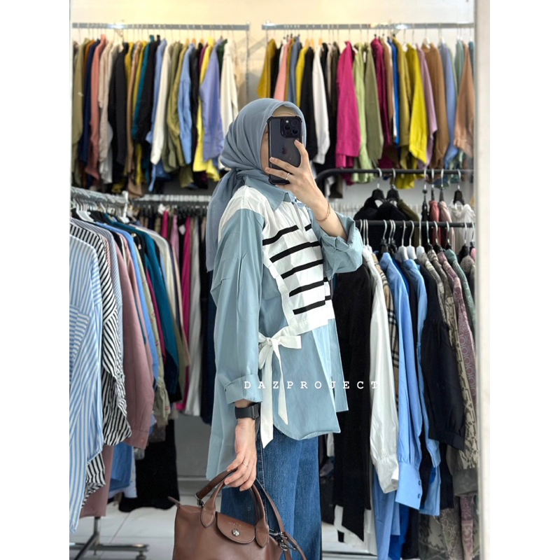 Rexa Shirt Kemeja Polos Kemeja stripe Kemeja mix outer by dazproject