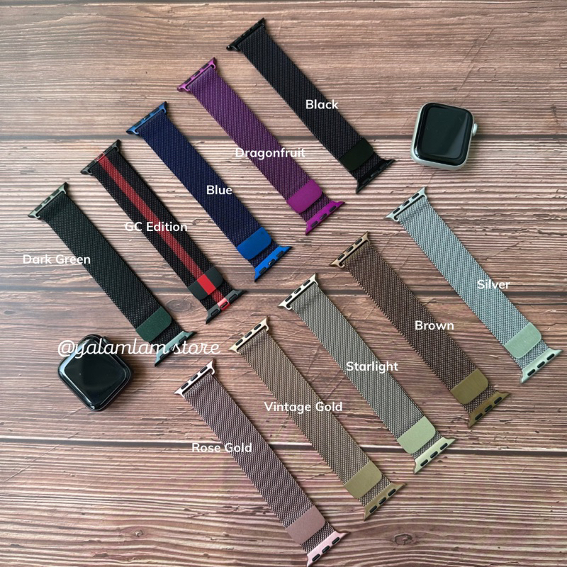 Premium Strap Milanese Loop iWatch Smart Apple Watch Ultra 8 7 6 5 4 3 2 1 SE series 49mm 45mm 44mm 42mm 41mm 40mm 38mm