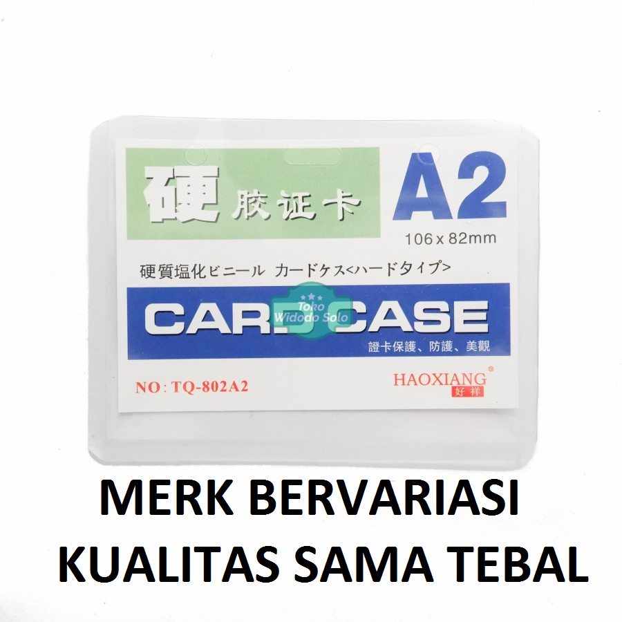

1 BUAH Plastik ID Card Case A2 Name Card Name Tag Landscape