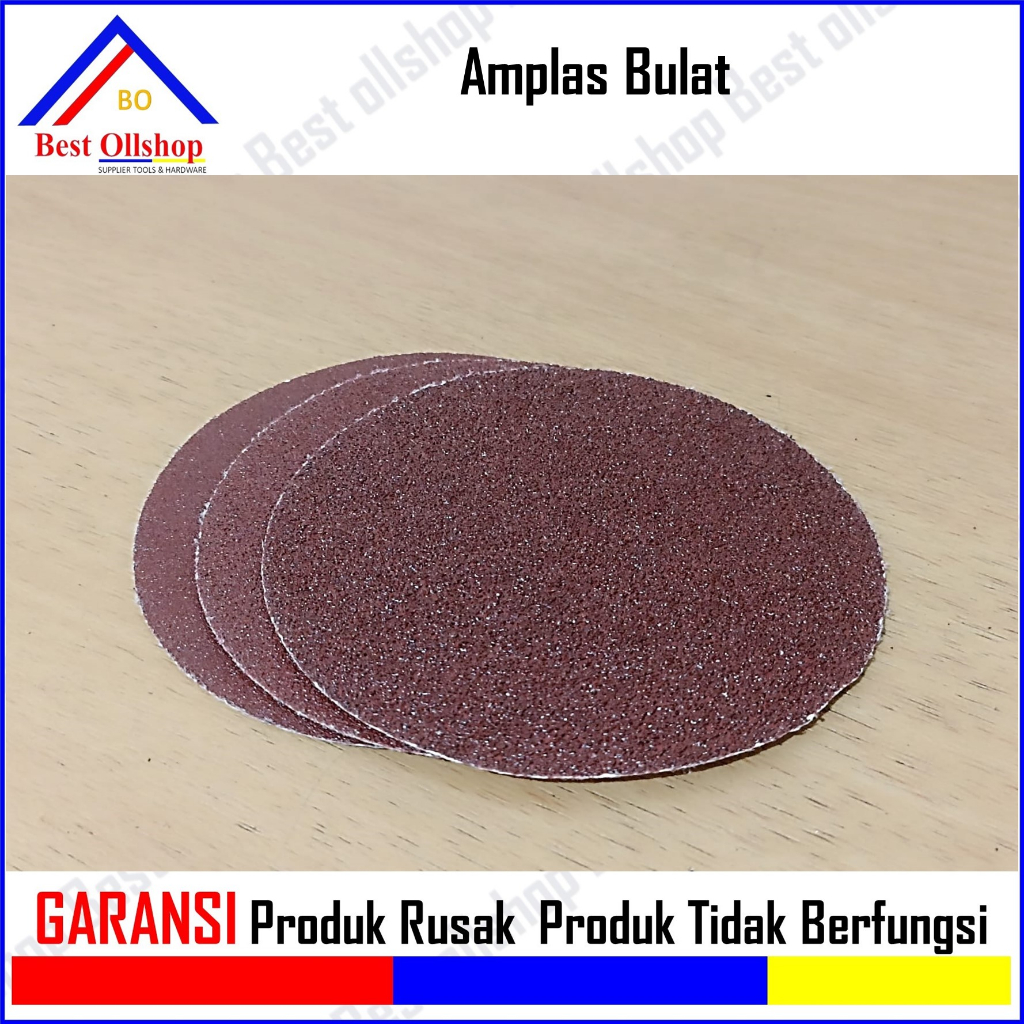 Amplas Bulat Disc Sander 4 Inch / Ampelas Bulat Amplas Gerinda Velcro 4 Inch Harga 20 Pcs