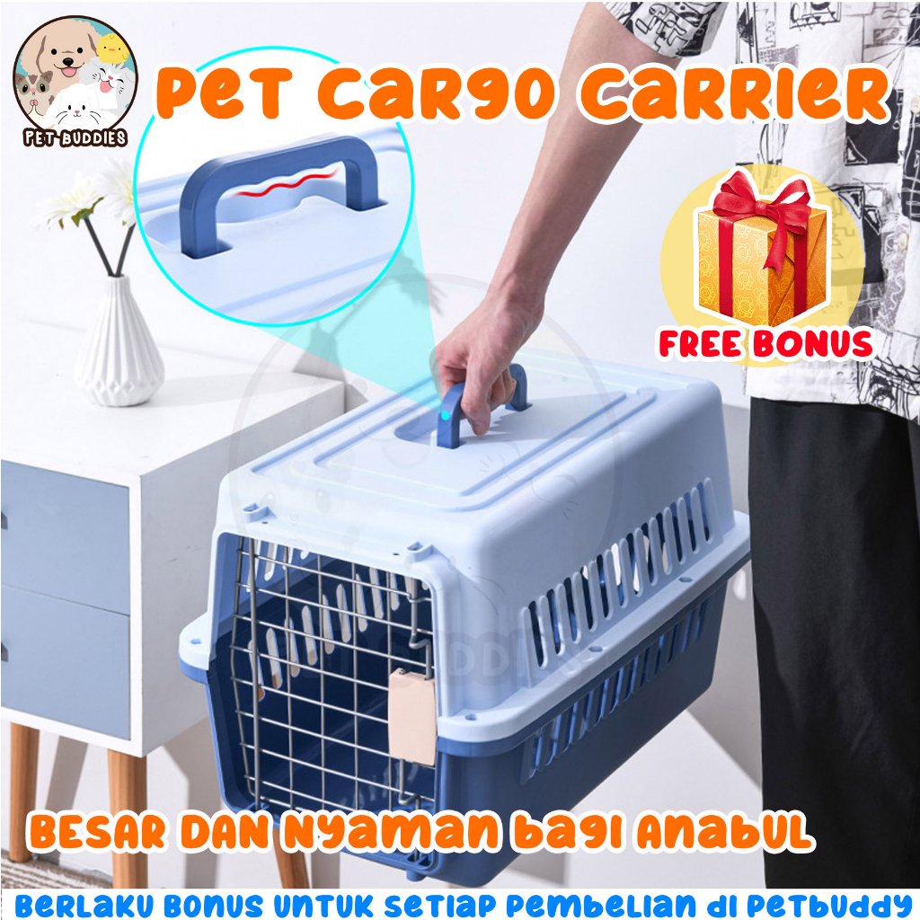 [FREE BONUS]Pet Cargo Kandang Kucing/Anjing EXTRA SPACE Pet Carrier