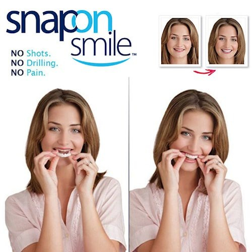 jeremiperilomax⚡Snap On Smile Gigi Palsu 1 Set Atas Bawah - Gigi Palsu Silikon / Gigi pasangan / gigi palsu murah