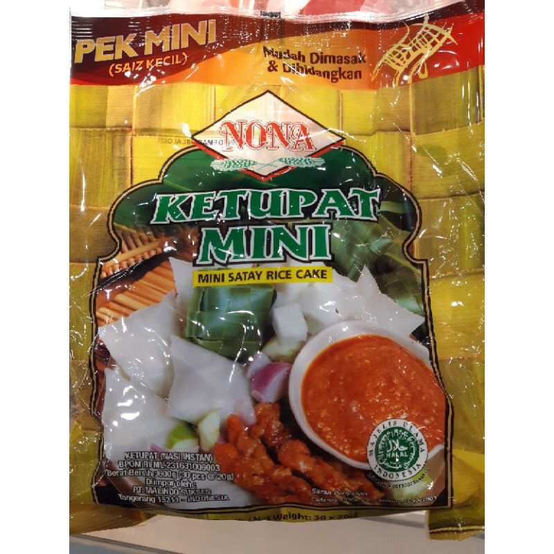 

Ketupat mini Nona malasya 600g isi (30 x 20g)