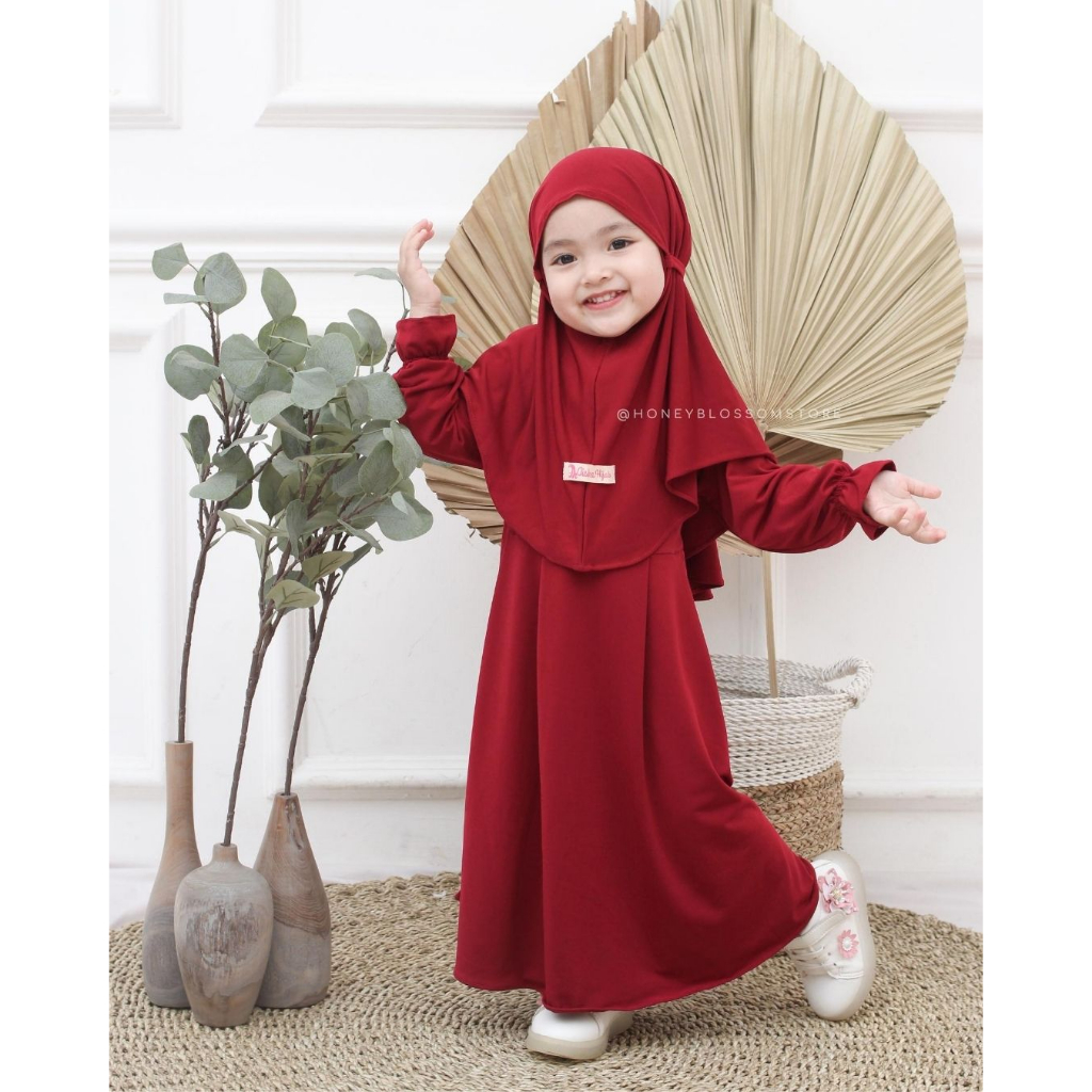 Termurah Gamis anak Perempuan Aiska Untuk Anak Usia 1-8 Tahun Jersey Premium