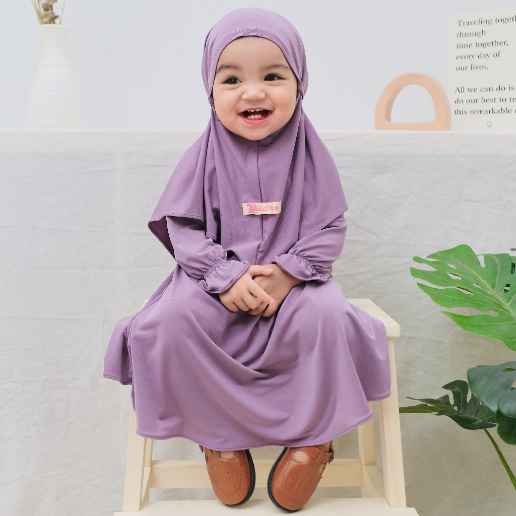 Termurah Gamis anak Perempuan Aiska Untuk Anak Usia 1-8 Tahun Jersey Premium