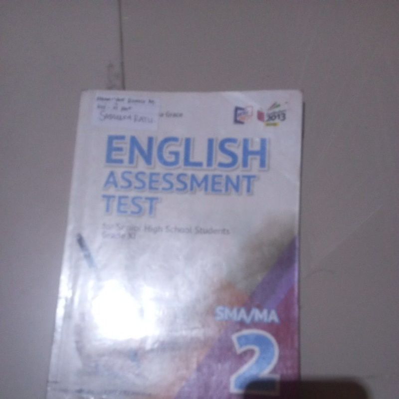 

English assessment test SMA kelas 2