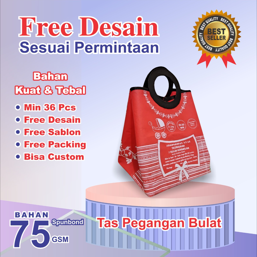 SOUVENIR TAS KHAJATAN 7BULAN KEHAMILAN