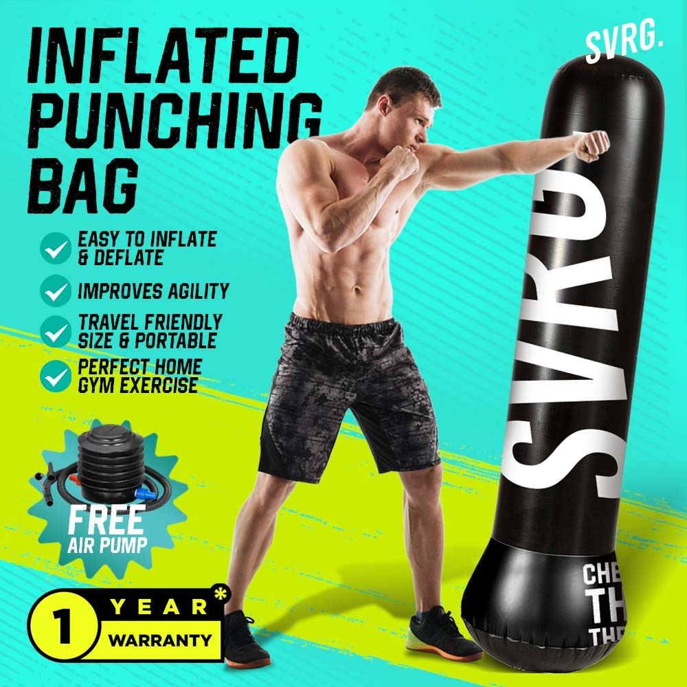 SVRG. Inflated Punching Bag - Tiang Samsak Tinju - Boxing - MMA