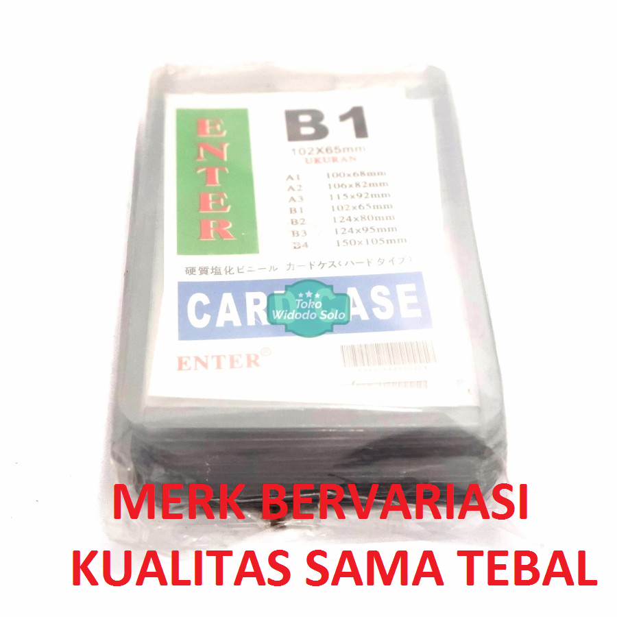 

Plastik ID Card Case B1 Name Card Name Tag Portrait - 1 Pack Isi 20 Buah