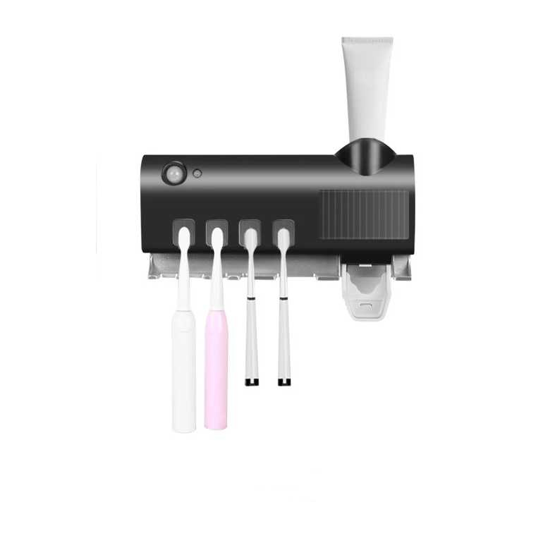 Alat Sterilisasi Sikat Gigi Toothbrush Holder UV Disinfection Smart Infrared Dispenser Pasta Gigi Berkualitas