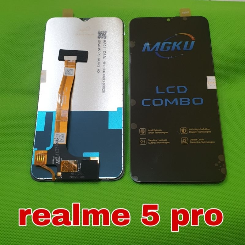 lcd ts touchscreen realme 5 pro / realme Q fullset