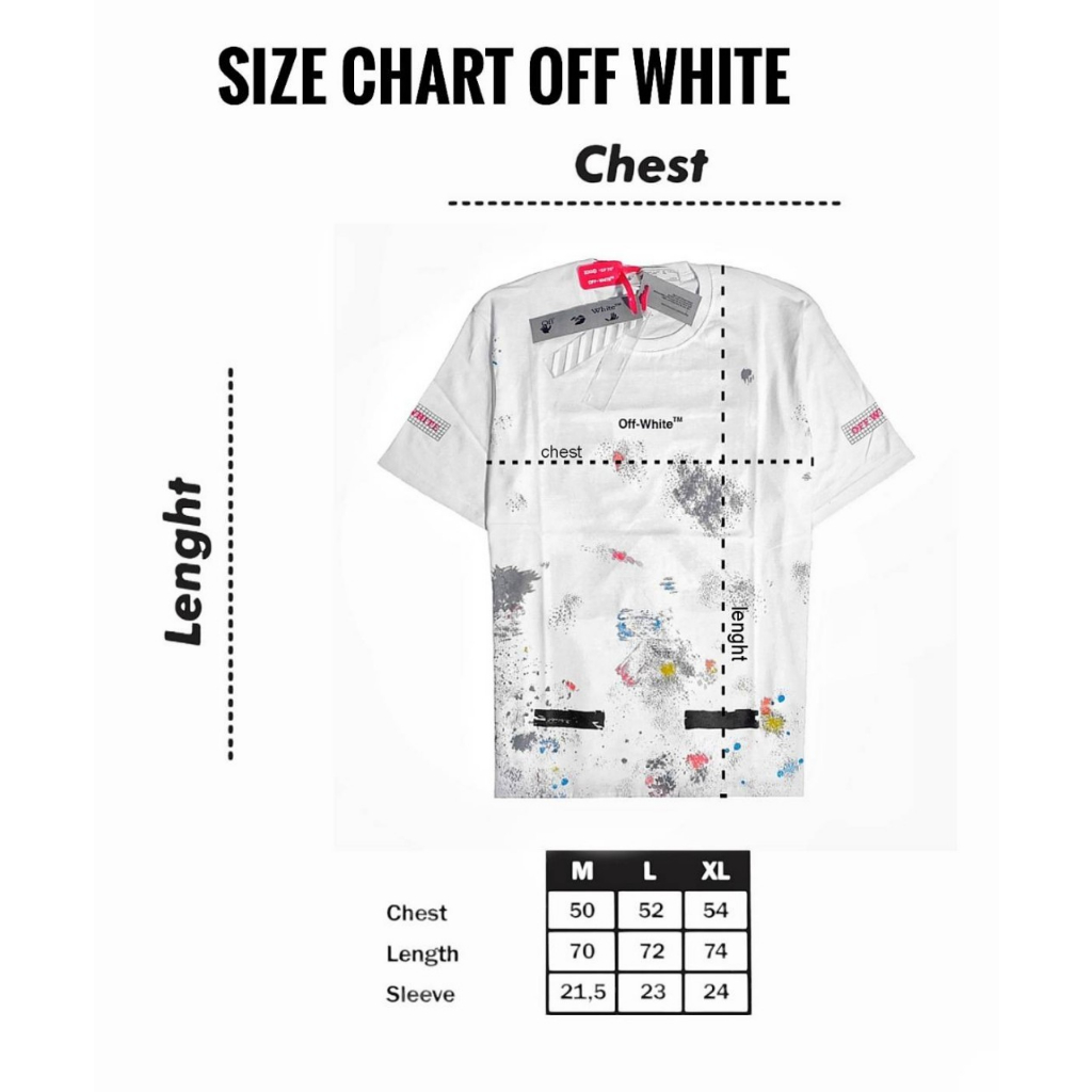 Off-White T-Shirt Distro Oversize Arrow Unisex - Kaos Distro - Kaos Off-White - Kaos Pria - Kaos Wanita - Kaos Murah