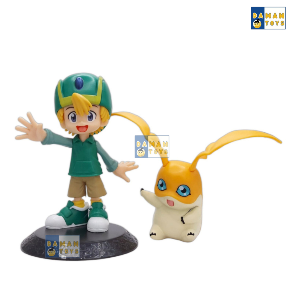 Action Figure Digimon Set Taichi Yamato Sora Gabumon Agumon