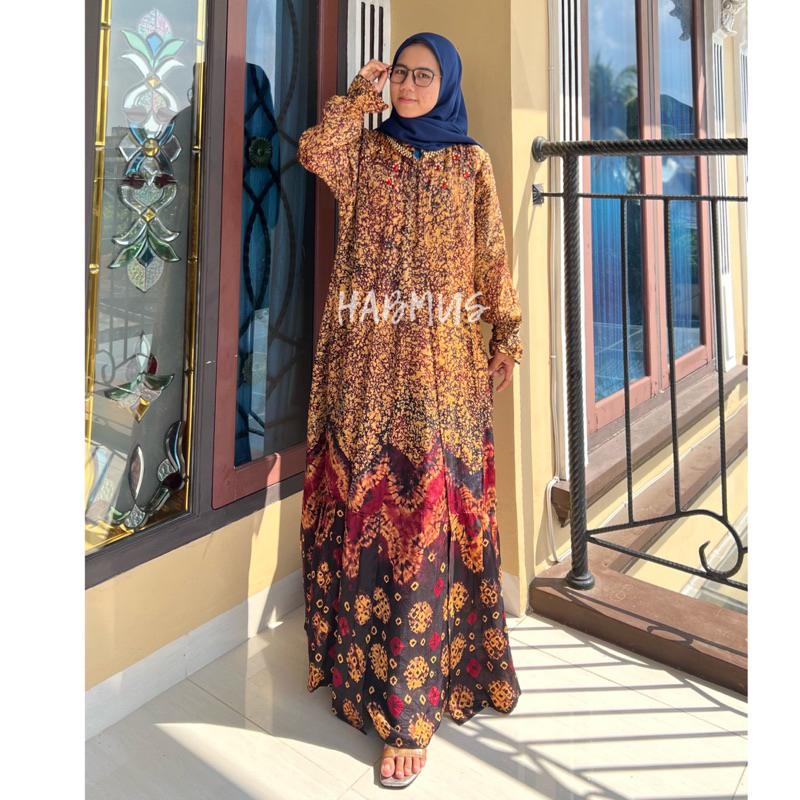 GAMIS LAYER JUMPUTAN PALEMBANG ASLI MOTIF LILIN