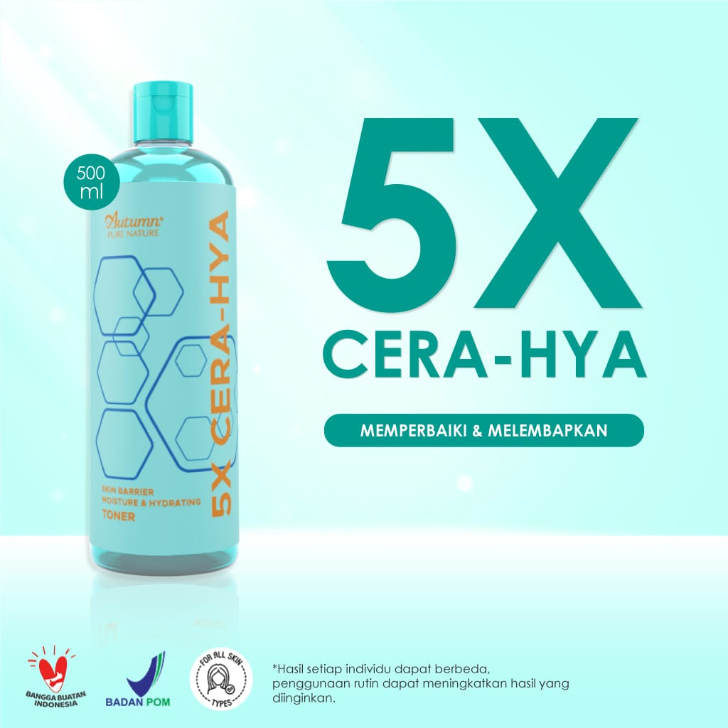 Autumn 5X CERA-HYA Skin Barrier Moisture &amp; Hydrating Toner 500ml