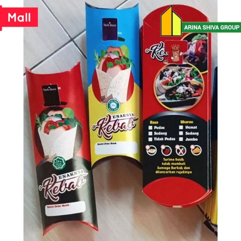 

100 LEMBAR KERTAS KEBAB TARIKAN UKURAN 24 × 9 CM HIGH QUALITY PAPER CRAFT TEBAL PRODUK TERBARU | KOTAK KEBAB KEKINIAN | DUS KEBAB VIRAL TIKTOK | KEMASAN KEBAB KEKINIAN | BOX KEBAB VIRAL | ARINA SHIVA GROUP 6066