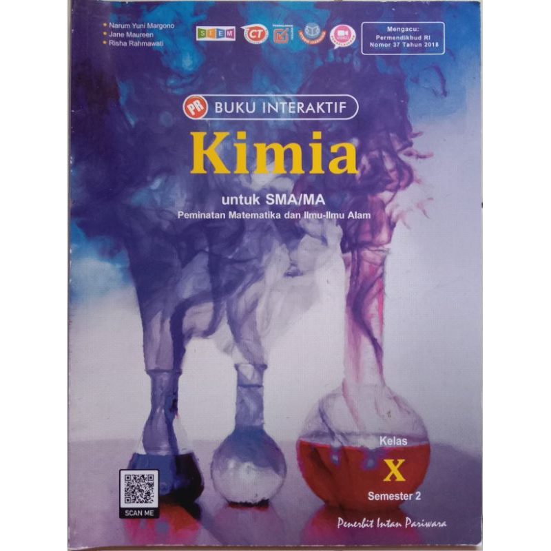 

PRELOVED BUKU KIMIA KELAS 10 SEMESTER 2 INTAN PARIWARA