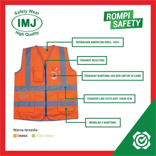 Rompi Safety Proyek ID Holder Scotlight IMJ