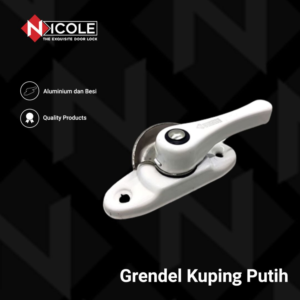 Grendel Kuping / Crescent Lock Jendela Sliding / Grendel Jendela Geser