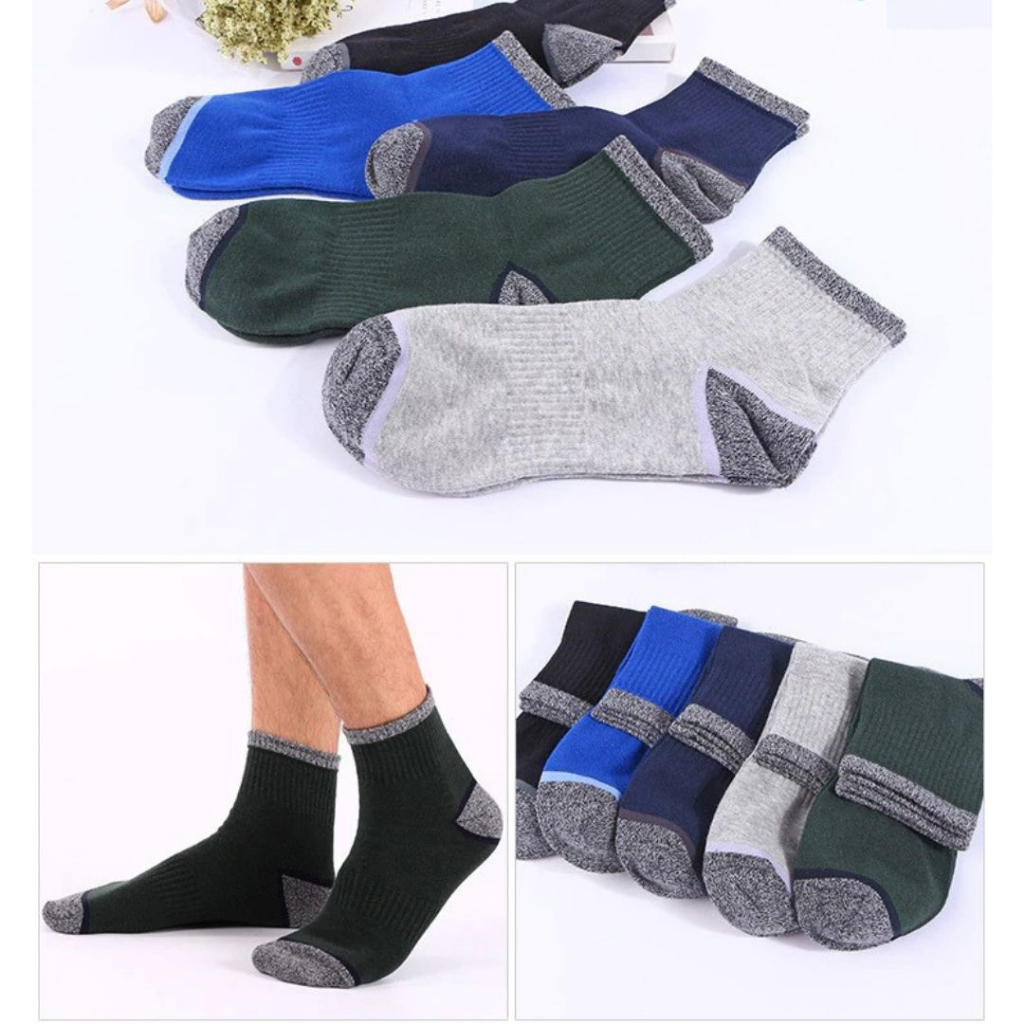 Kaos Kaki Olahraga Pria Quick Drying Breathable Men Socks 39-45 - WZ273