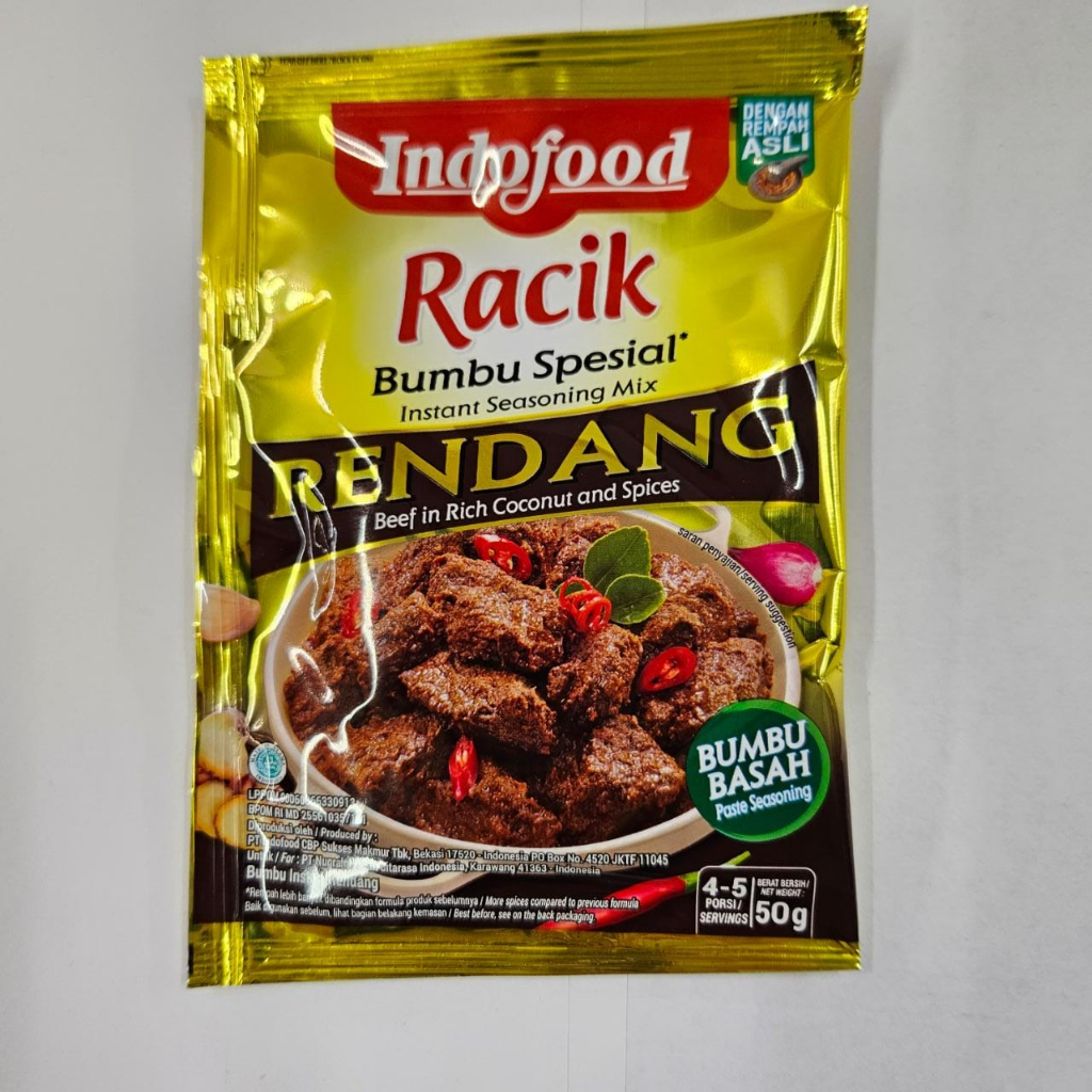 Indofood Racik Basah Bumbu Instan Rendang 50 gram