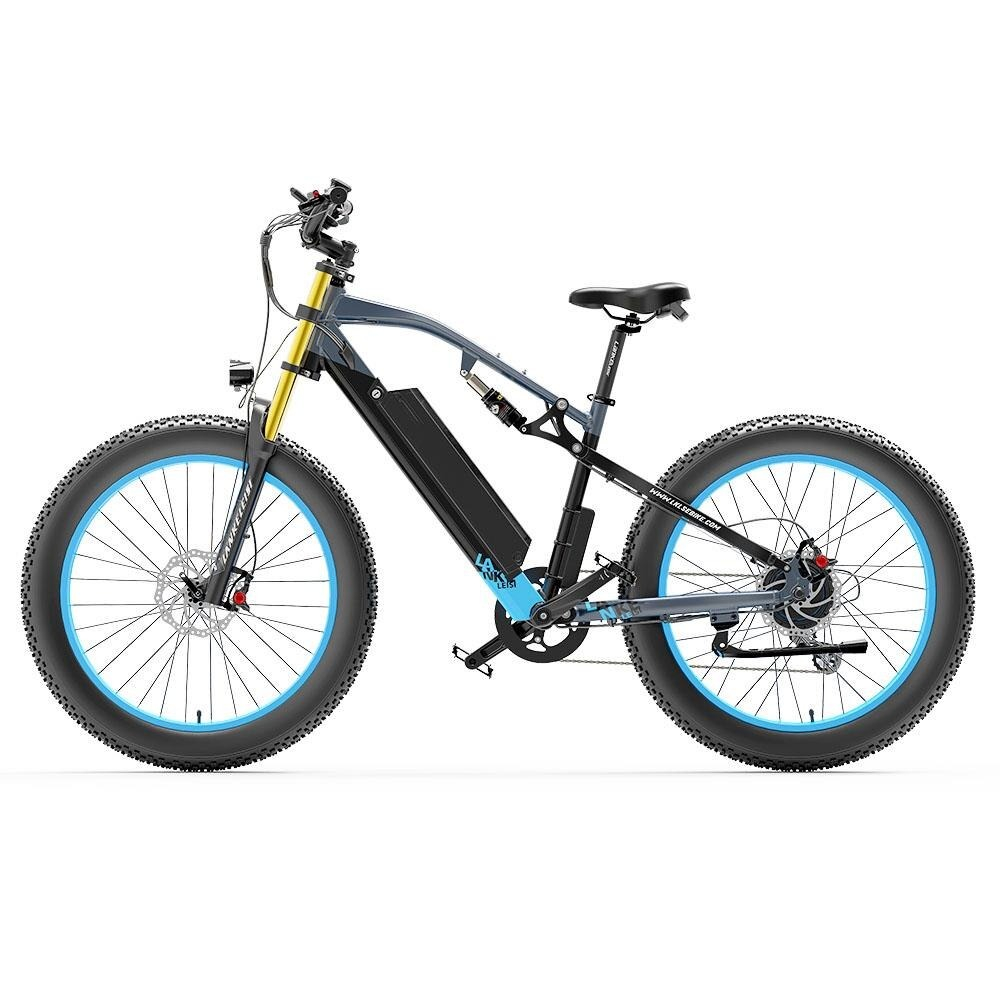 Lankeleisi Sepeda Listrik Fat Bike Tire 26x4 Inch 48V 16Ah 1000W - RV700 - Black/Blue